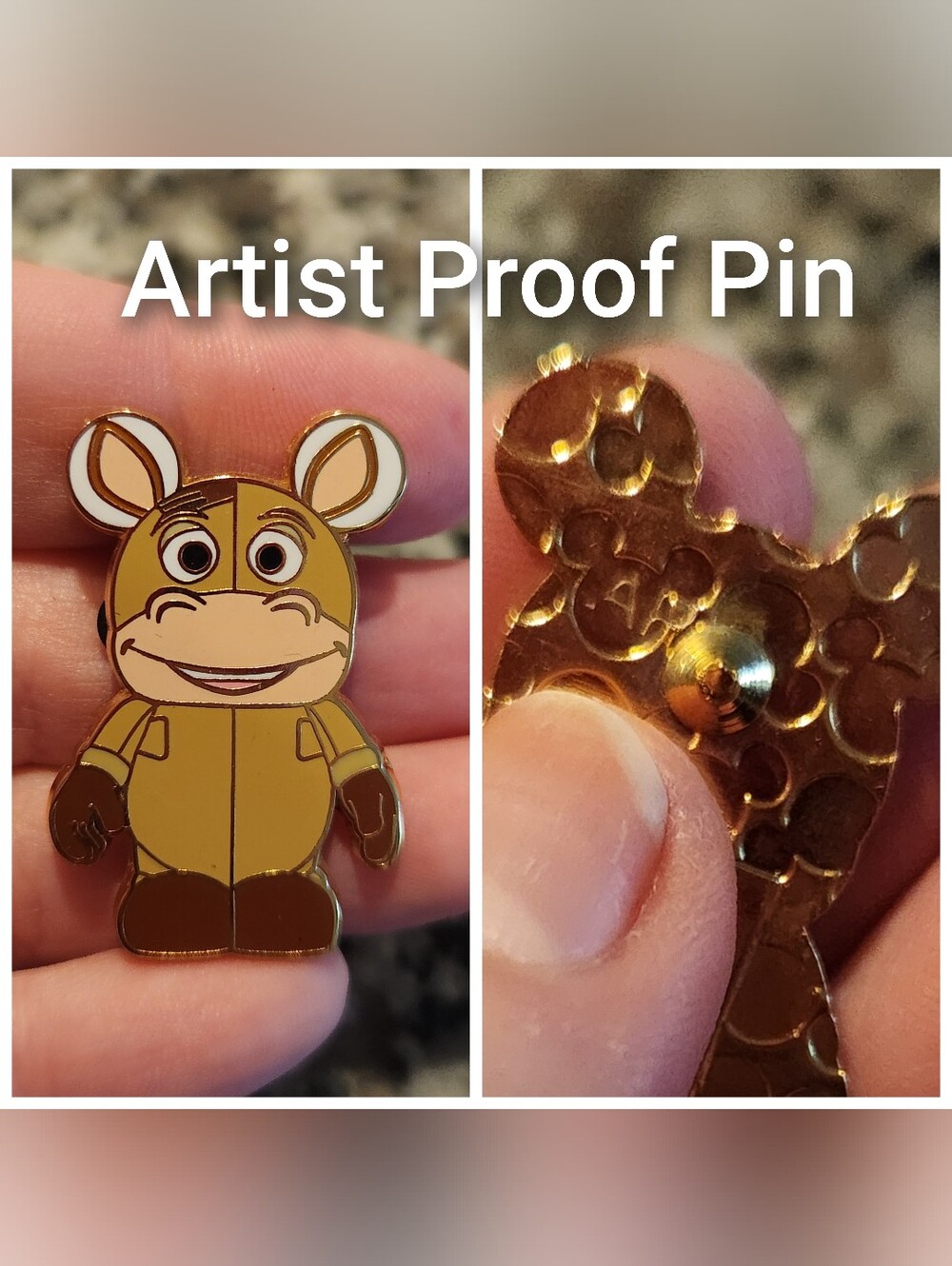 Disney Pin Artist Proof Toy Story Bullseye Vinylmation 2010 Pin